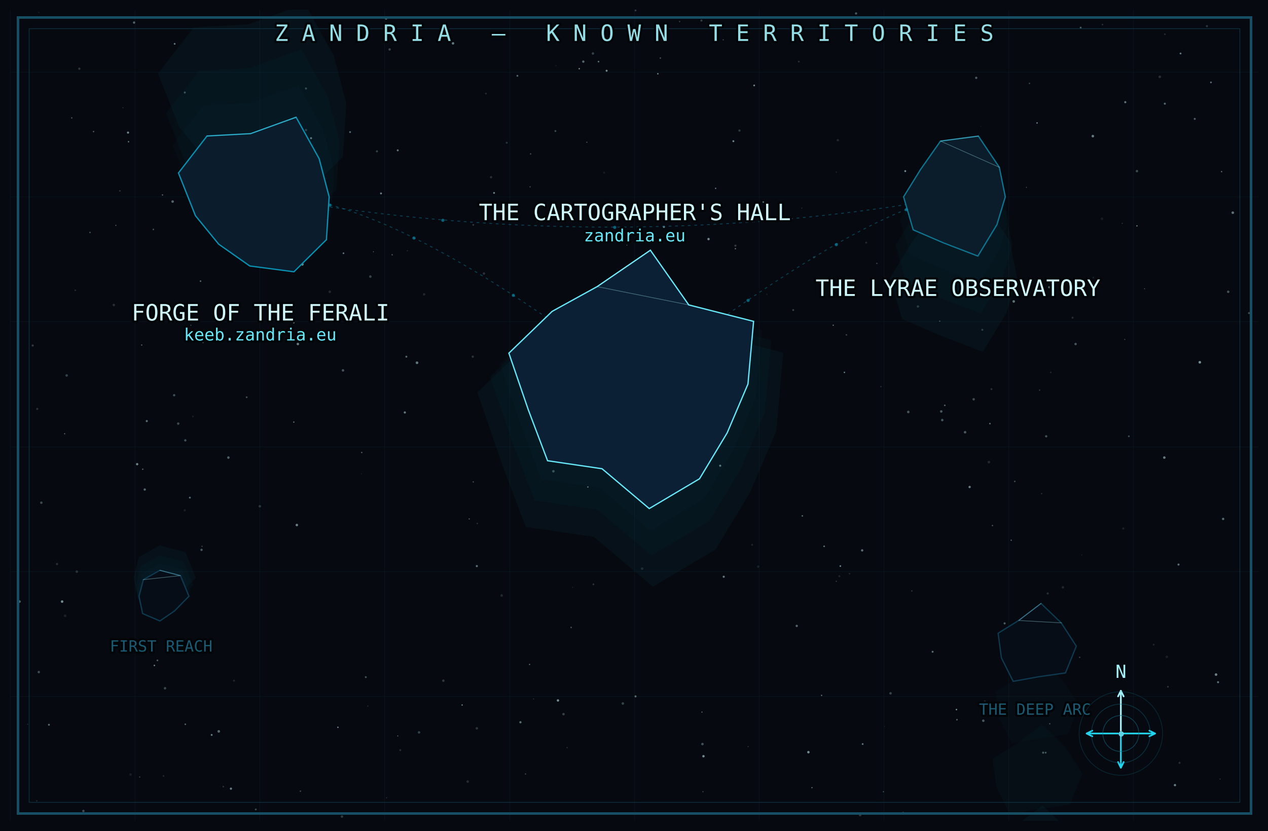 Map of the known territories of Zandria